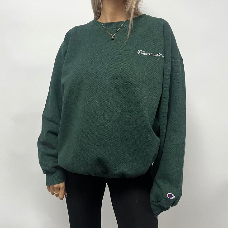 Bottle Green Champion Sweatshirt- XL