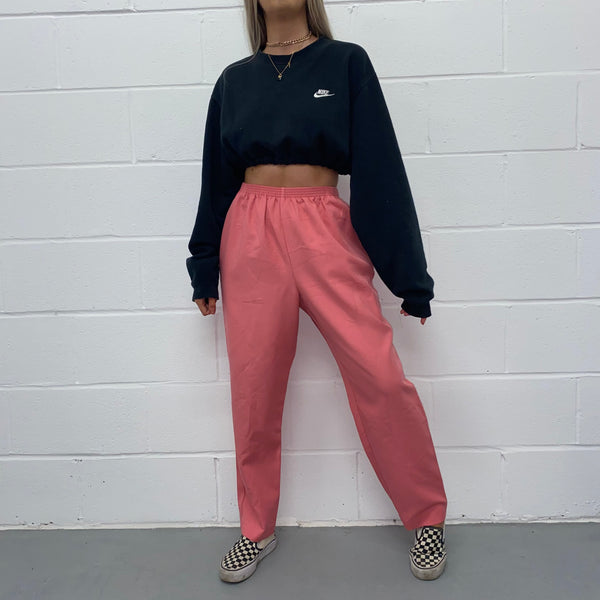 Vintage Pink High Waisted Trousers- S/M